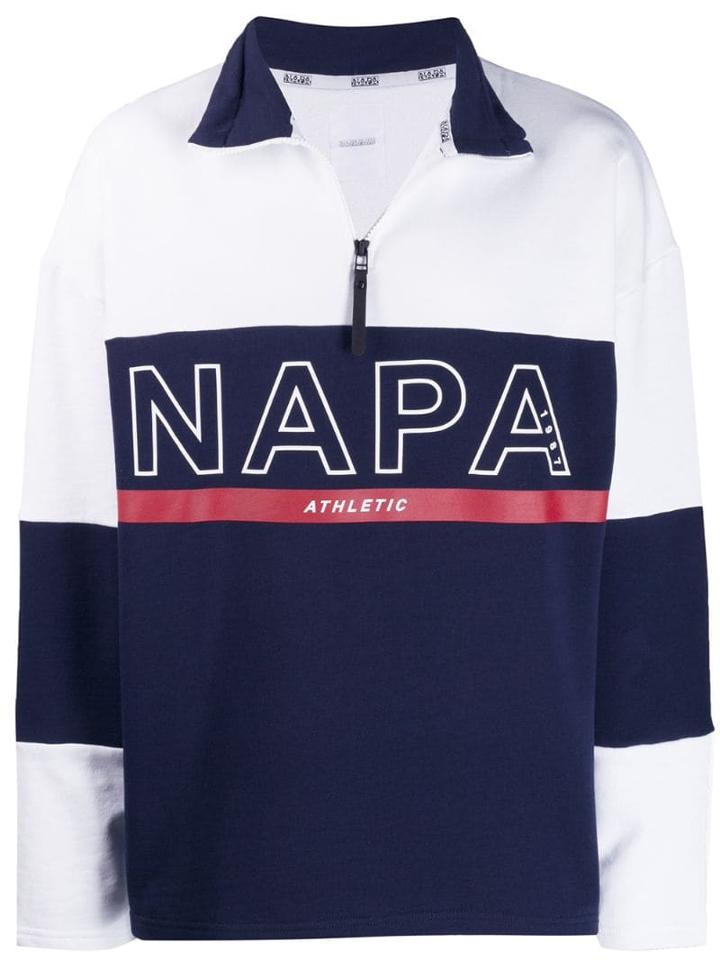 Napapijri Logo Pullover Fleece - White