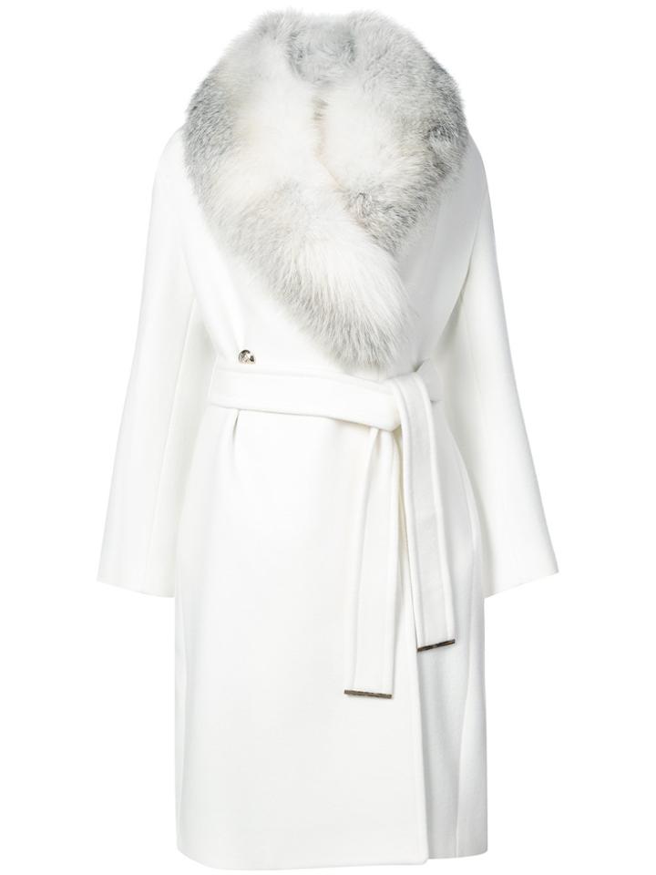 Roberto Cavalli Robe Stole Coat - White