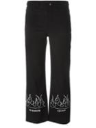Nafsika Skourti Flame Print Cropped Trousers