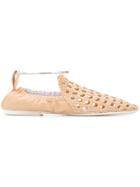 Jil Sander Basket Weave Slippers - Neutrals