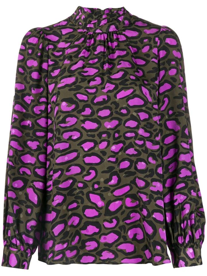Essentiel Antwerp Leopard Print Blouse - Green