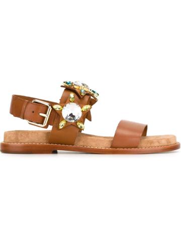 Ash 'malibu' Embellished Strap Sandals