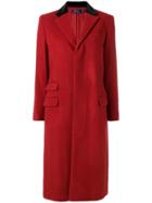 Polo Ralph Lauren Velvet Collar Coat - Red