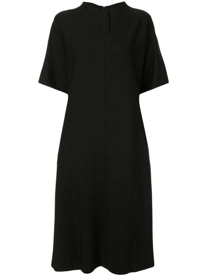 Partow Wide Sleeve Shift Dress - Black