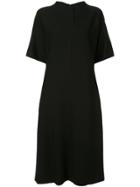 Partow Wide Sleeve Shift Dress - Black