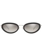 Miu Miu Eyewear Cat Eye Frame Sunglasses - Black