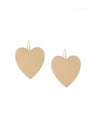 Irene Neuwirth 18kt Yellow Gold Large Flat Heart Earrings