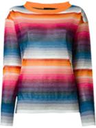 Diesel Striped Sweater, Women's, Size: M, Viscose/polyester