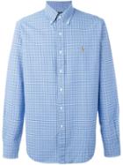 Ralph Lauren Checked Shirt, Men's, Size: Medium, Blue, Cotton