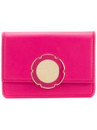 Salvatore Ferragamo Flower Key Holder Wallet - Pink & Purple