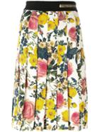 Fausto Puglisi Contrast Prints Midi Skirt, Women's, Size: 44, Viscose/spandex/elastane