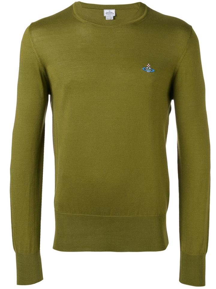 Vivienne Westwood Man Crew Neck Jumper, Men's, Size: Medium, Green, Cotton