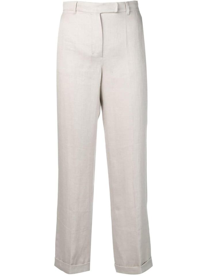 's Max Mara Cuffed Flare Trousers - Neutrals