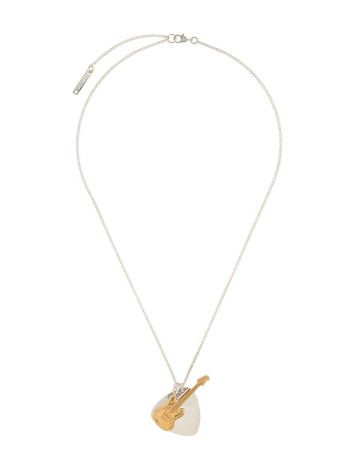 Ambush Guitar Pick Necklace - Silver