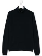 Il Gufo Teen Roll Neck Jumper - Blue