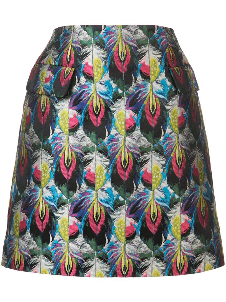 Mary Katrantzou Clovis Jacquard Skirt - Black