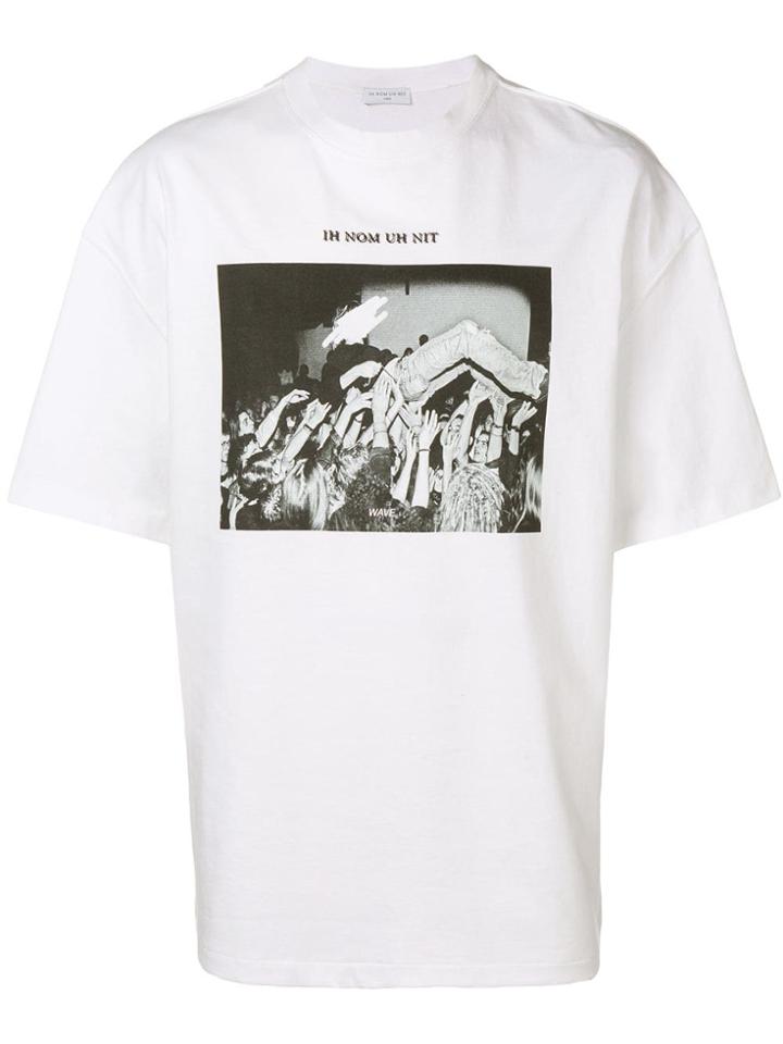 Ih Nom Uh Nit Crowd Surf Print T-shirt - White