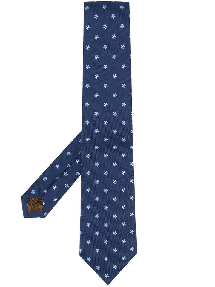 Church's Mini Flowers Pattern Tie - Blue