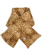 Moncler Leopard Print Padded Collar - Neutrals