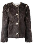 A.p.c. 'marlène' Coat, Women's, Size: 36, Brown, Rabbit Fur