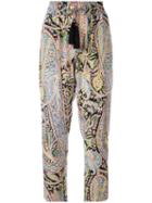 Etro - Paisley Print Trousers - Women - Silk/cotton - 38, Silk/cotton