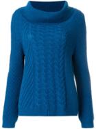 N.peal Cable Knit Jumper - Blue