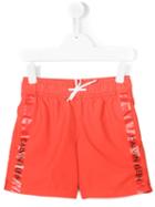 Printed Swim Shorts - Kids - Polyester - 8 Yrs, Red, Calvin Klein Kids