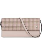 Burberry Small Scale Check Wallet With Detachable Strap - Pink