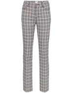 Giambattista Valli Check Wool-blend Trousers - Black
