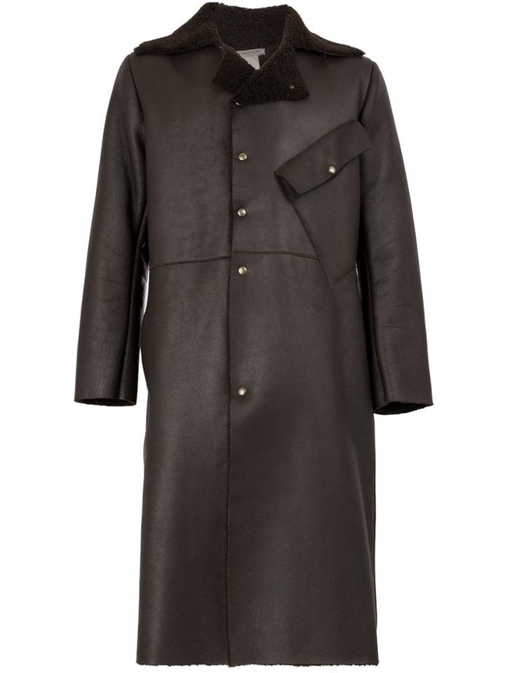 Cherevichkiotvichki Single-breasted Coat - Brown