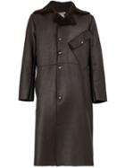 Cherevichkiotvichki Single-breasted Coat - Brown