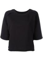 Thom Krom Flared T-shirt, Women's, Size: Small, Black, Cotton