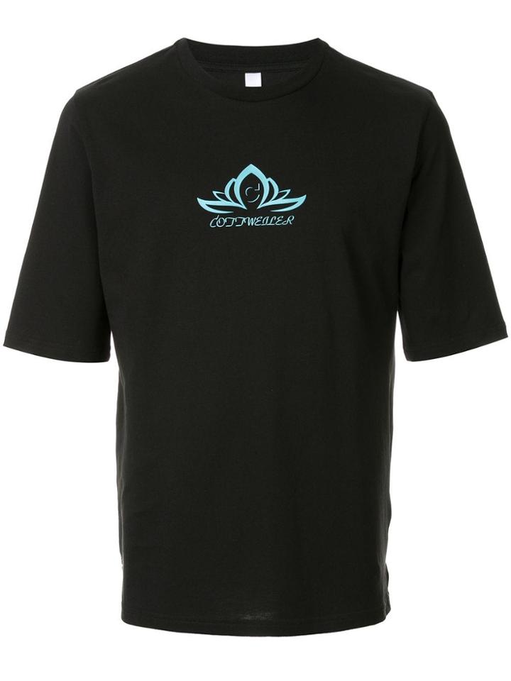 Cottweiler Contrast Logo T-shirt - Black