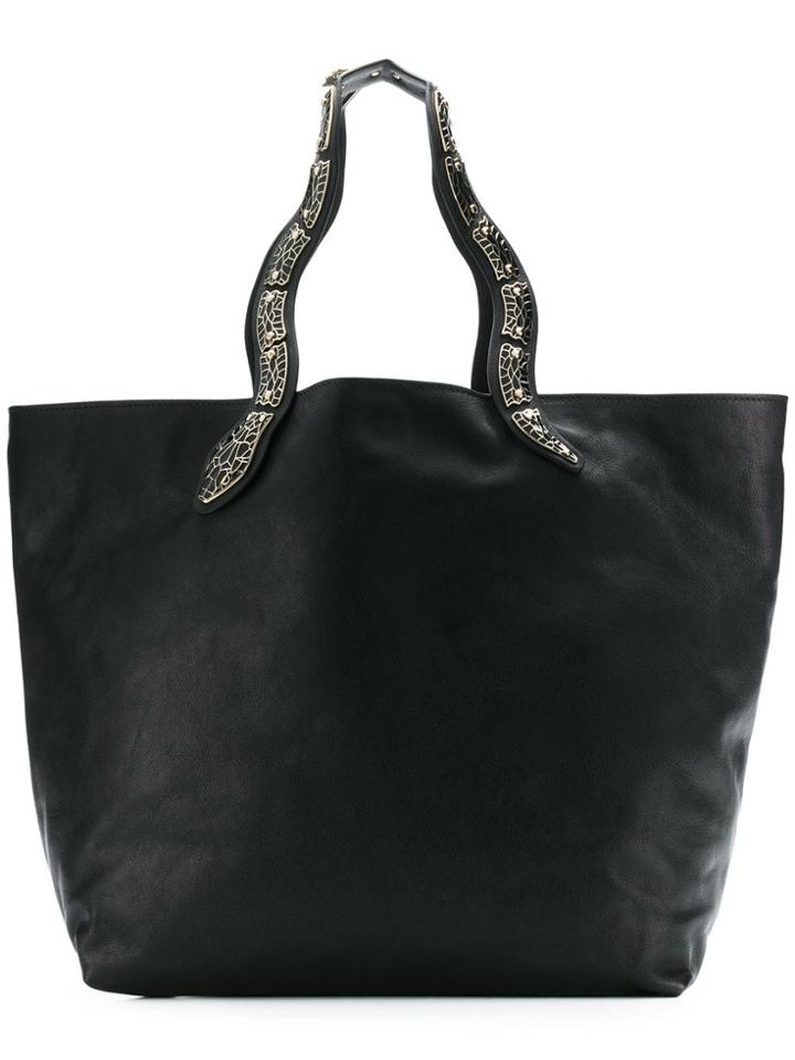 Red Valentino Sin Oversized Tote - Black