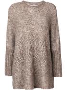 Ermanno Scervino Loose Fit Jumper - Brown