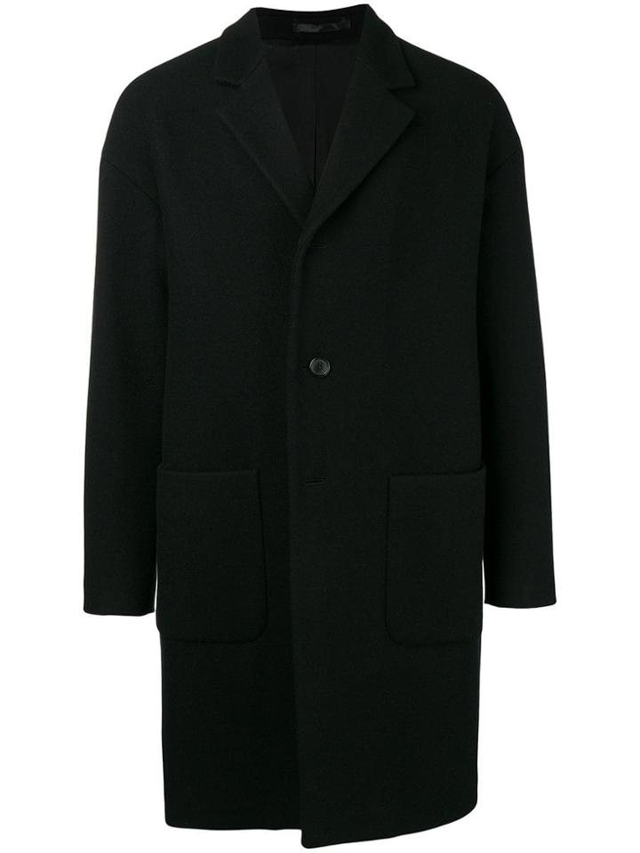 Mauro Grifoni Single Breasted Coat - Black