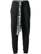 7 For All Mankind Logo Detail Track Pants - Black