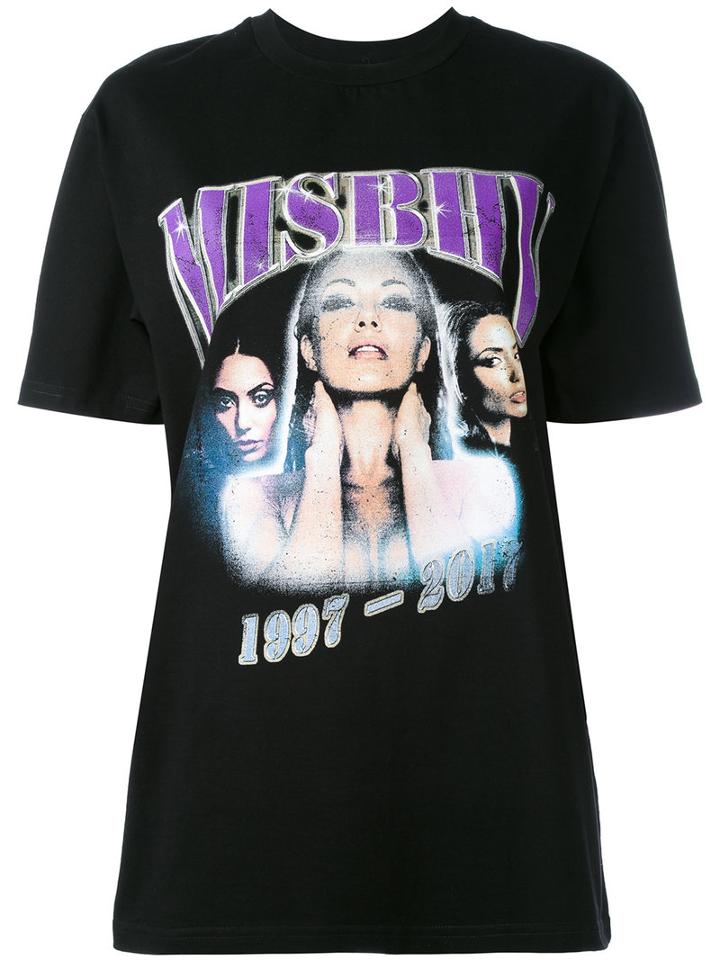 Misbhv - Logo Print T-shirt - Women - Cotton - M, Black, Cotton