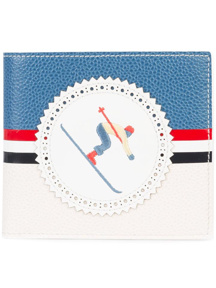 Thom Browne Skier Billfold Wallet - White
