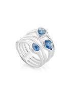 Monica Vinader Siren Cluster Cocktail Kyanite Ring - Blue