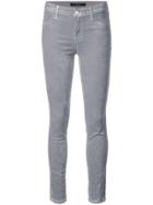 J Brand Mid-rise Skinny Jeans - Grey