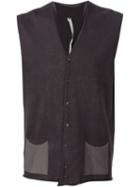 Label Under Construction 'luc' Knitted Vest, Men's, Size: 50, Grey, Cotton