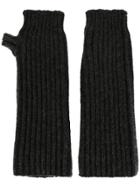 Marni Knitted Fingerless Gloves - Grey