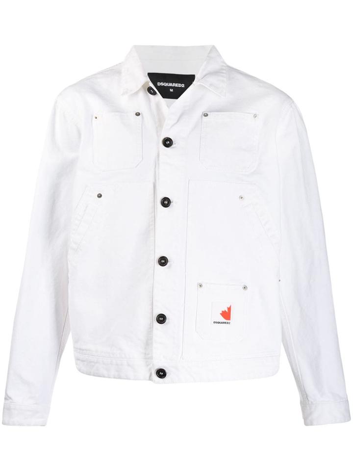 Dsquared2 Over Jean Denim Jacket - White