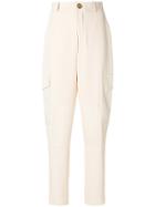 See By Chloé High-waisted Tapered Trousers - Nude & Neutrals