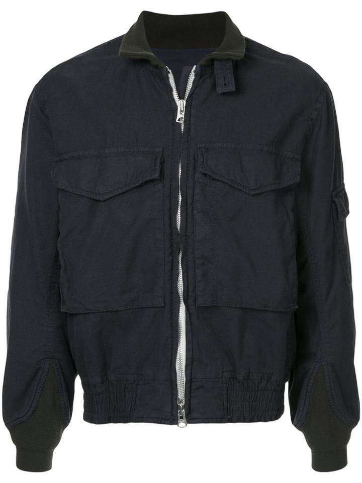 Sacai Multi-pocket Bomber Jacket - Blue