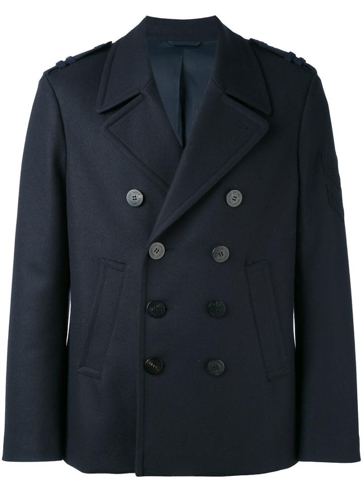 Neil Barrett - Double-breasted Jacket - Men - Polyamide/spandex/elastane/cupro/virgin Wool - 46, Blue, Polyamide/spandex/elastane/cupro/virgin Wool