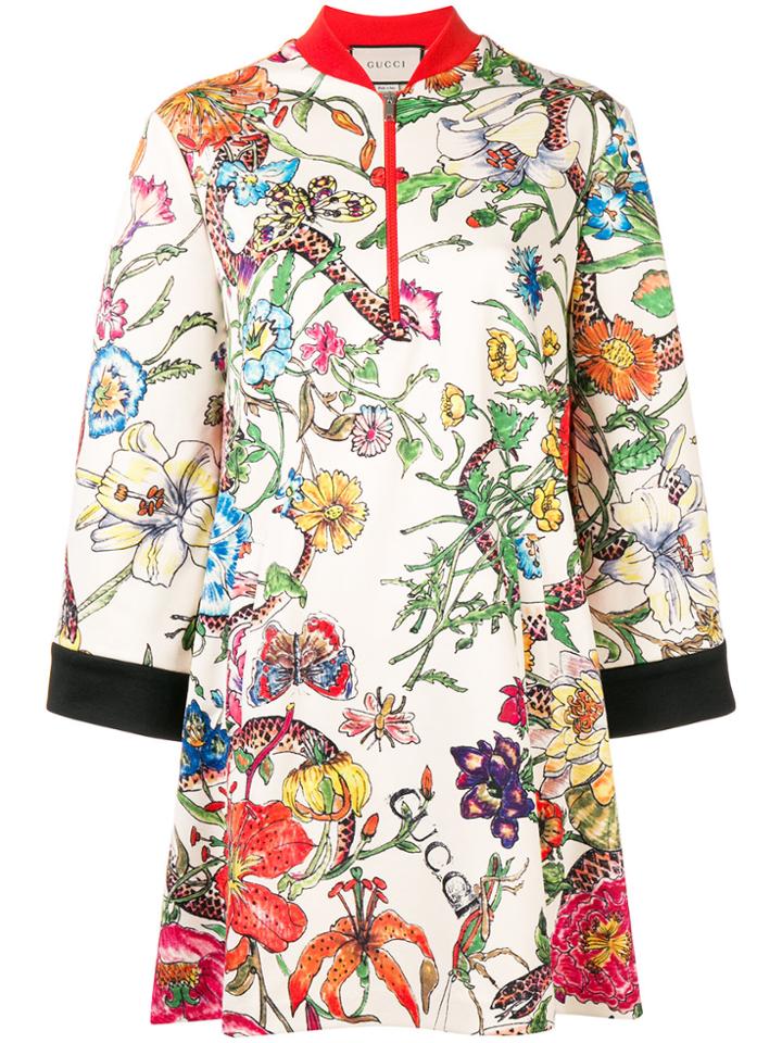 Gucci Floral Dress - Nude & Neutrals