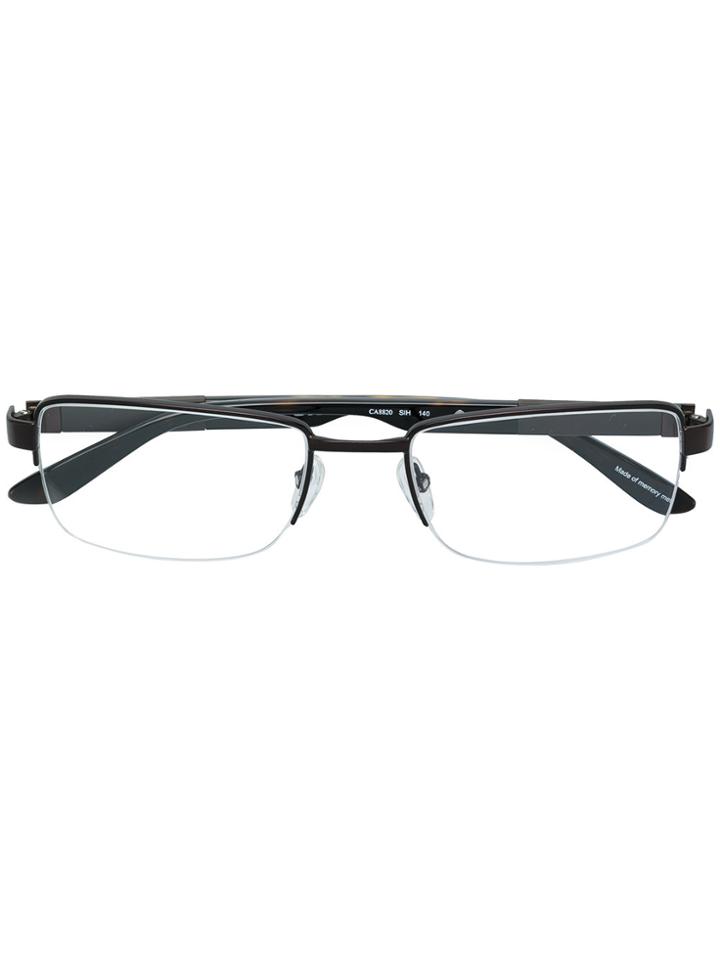 Carrera Memory Metal Rectangular Glasses - Metallic