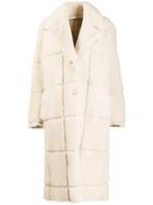 Off-white Grid Motif Coat